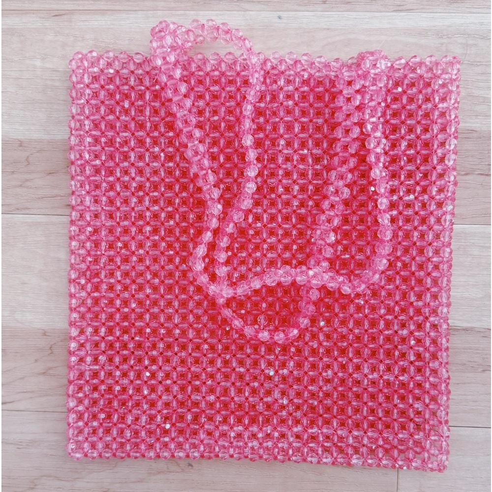 Vintage Pink Beaded Bag